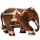 Elefant, geschmückt, dunkel, 7,5 cm