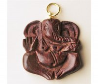 Anhänger aus Rotholz: Appuganesha, 2,5 cm.