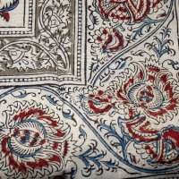 Kalamkari Tuch 110x110cm, Rankenmotive