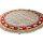 Kalamkari Tischdecke rund,  Rot mit Elefanten in 2 versch. Größen