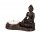 Teellichthalter mit Buddha, dunkel, ca 10x7 cm