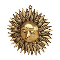 Sonne aus Messing, ca  20 cm