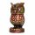 Eule, rund, handbemalt, 7,5 cm