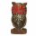 Eule, rund, handbemalt, 7,5 cm