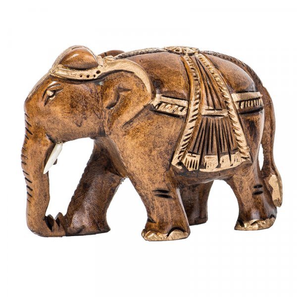 Elefant, geschmückt, dunkel, 6,25 cm