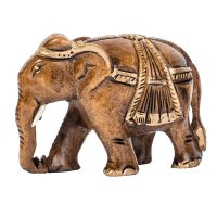 Elefant, geschm&uuml;ckt, dunkel, 6,25 cm